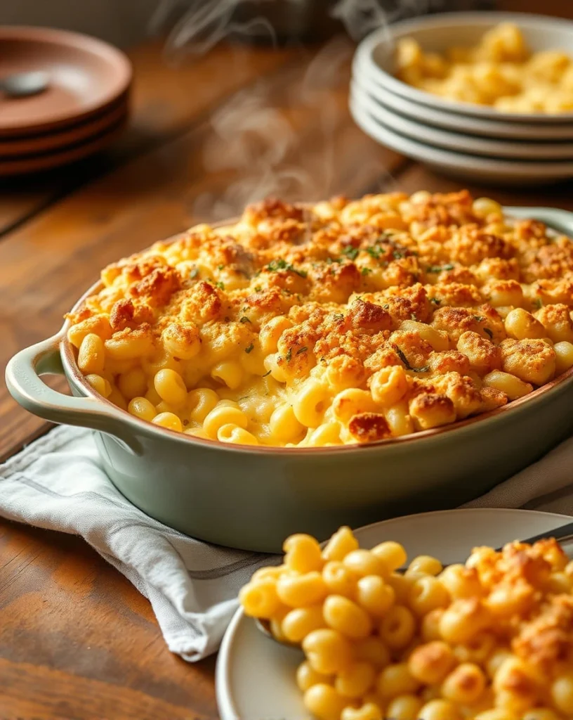 Old Fashioned Baked Macaroni and Cheese 2 1