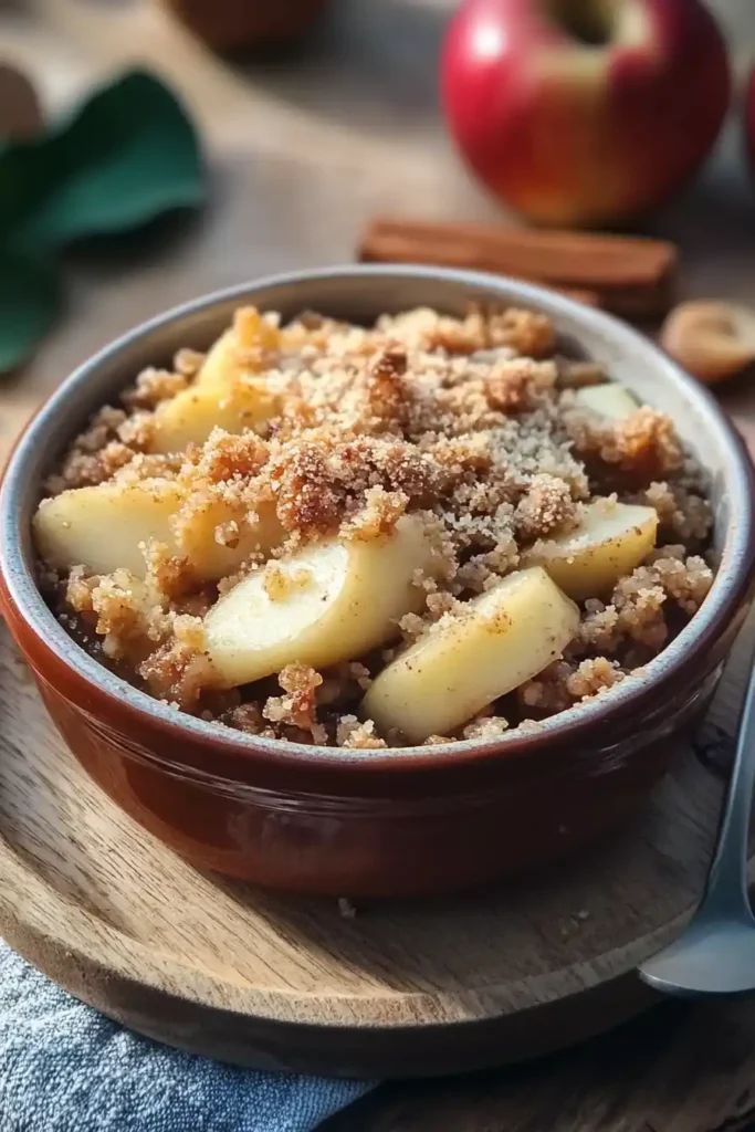 Apple and Mincemeat Crumble