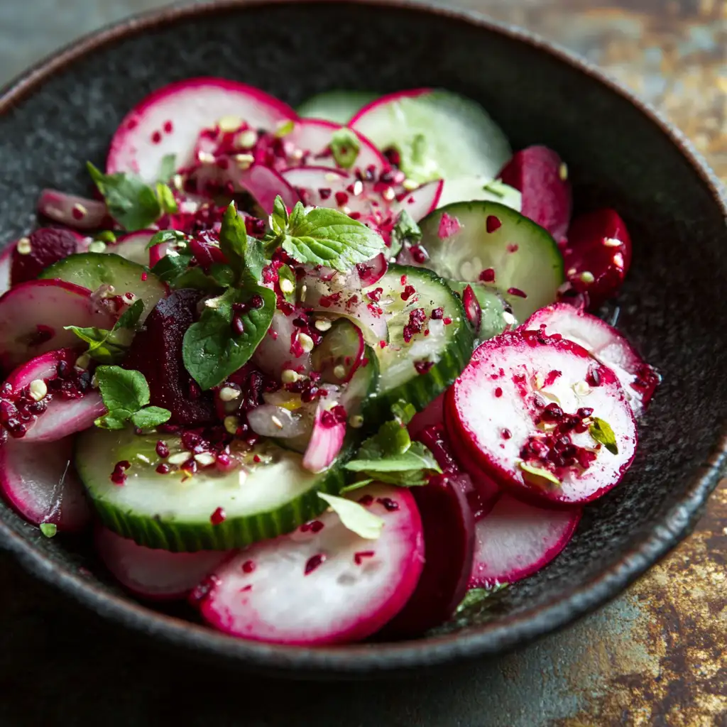 Crisp Cucumber and Beetroot Saladresult