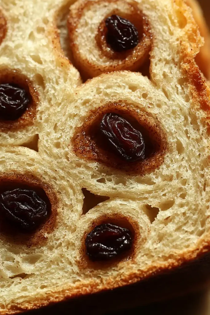 cinnamon raisin swirl 3lb bread sliced