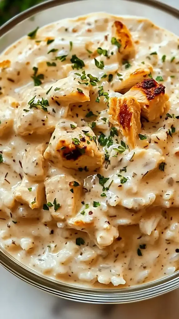 Storing leftover creamy chicken and rice