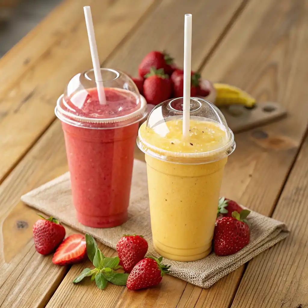 Costco vs McDonald's strawberry banana smoothie